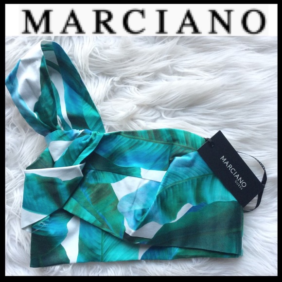 NWT Marciano Tahitian Palm Crop Top - Picture 9 of 11